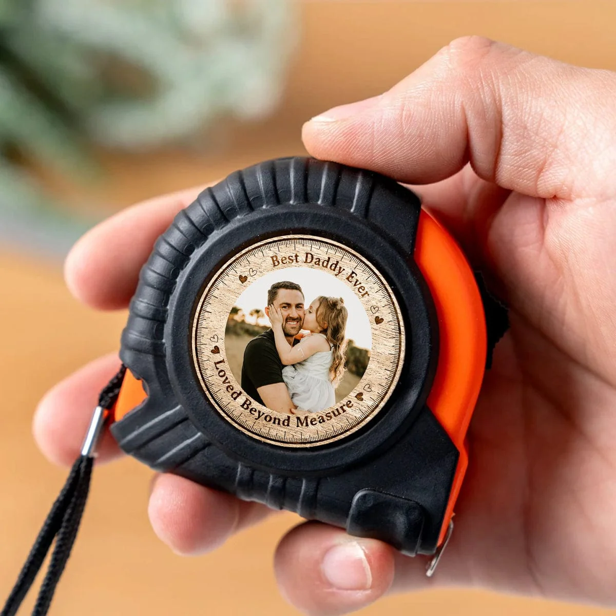 Custom Photo Best Dad Ever, Loved Beyond Measure Tape Measure HA75 890596