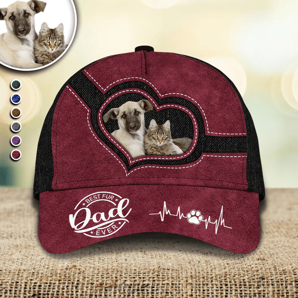 Custom Photo Best Dog, Cat Ever Dog, Cat Classic Cap HA75 890680 - Image 4