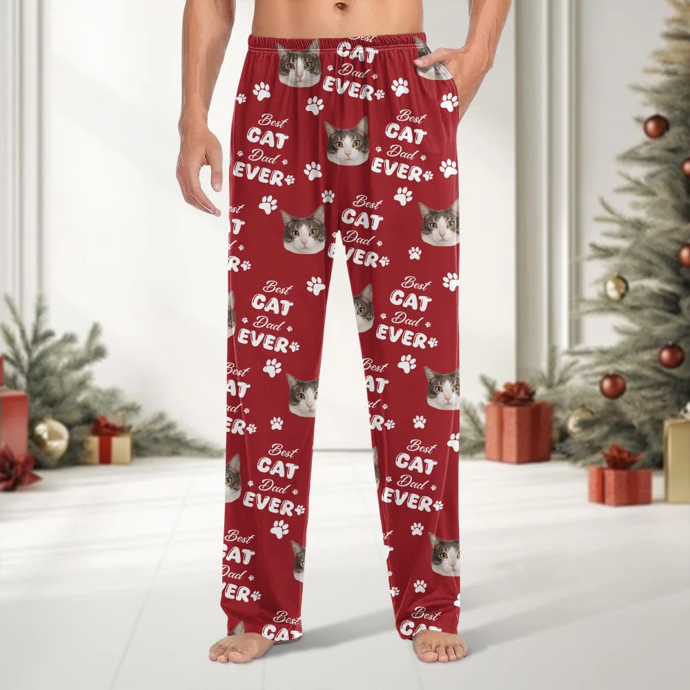 Custom Photo Best Dog Dad Ever, Best Dog Mom Ever, Best Cat Dad Ever, Best Cat Mom Ever Pants HA75 891784 - Image 2