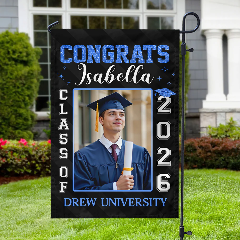Custom Photo Best Gift Idea Personalized Graduation Garden Flag HA75 920454 - Image 2