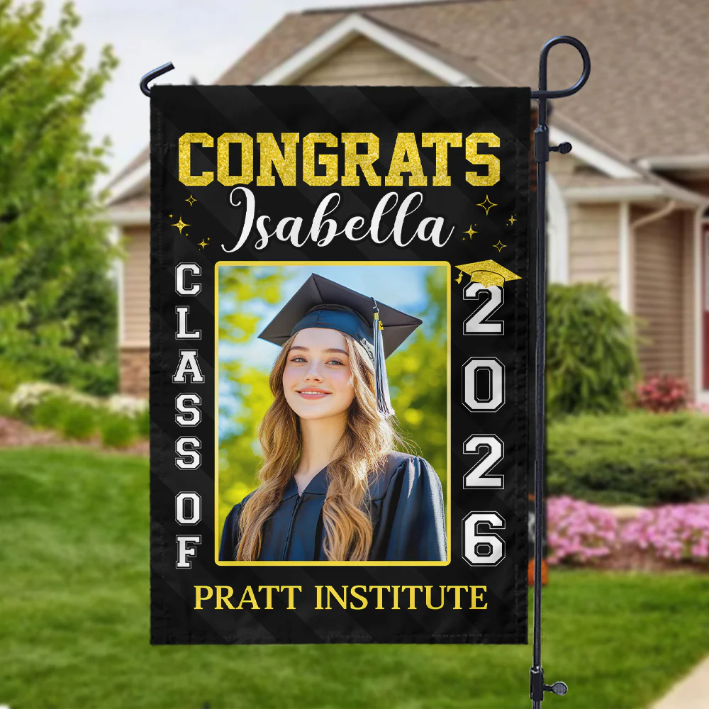 Custom Photo Best Gift Idea Personalized Graduation Garden Flag HA75 920454 - Image 5