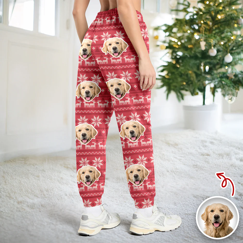 Custom Photo Christmas Is Coming Sweatpants Gift For Dog Lovers HA75 892846 - Image 13
