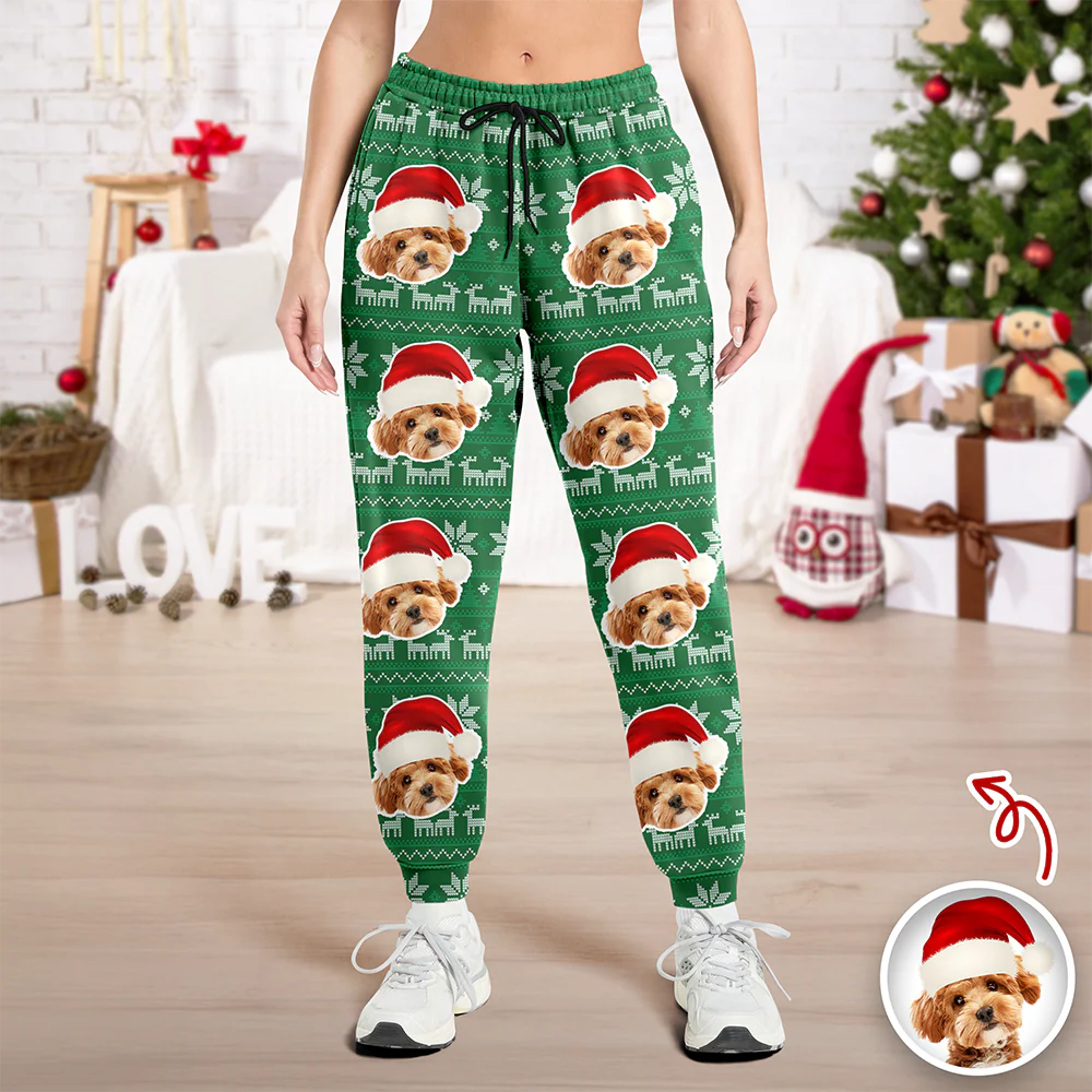 Custom Photo Christmas Is Coming Sweatpants Gift For Dog Lovers HA75 892846 - Image 4