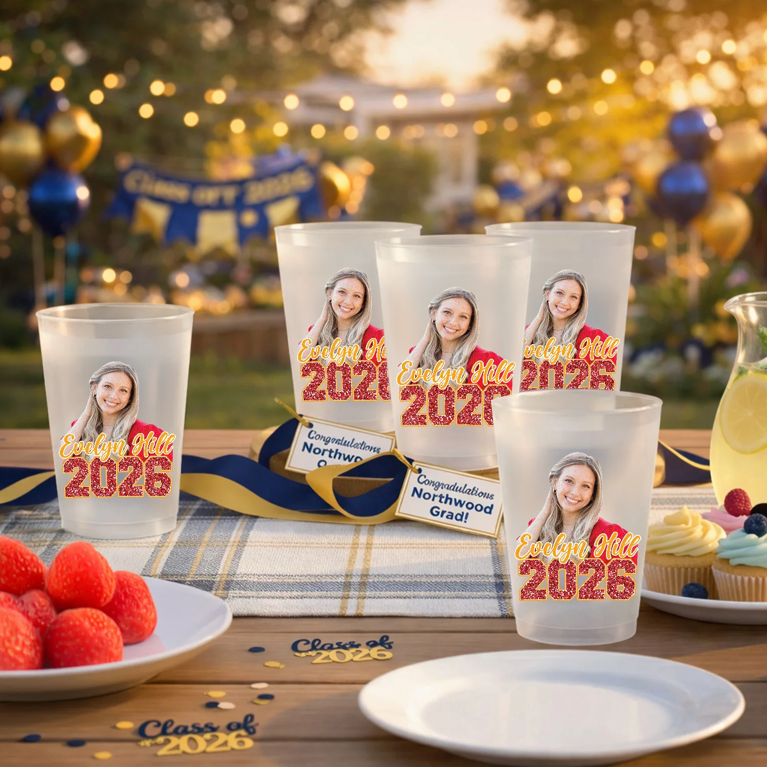 Custom Photo Class of 2026 Graduation Cups For Party HA75 921134 - Image 2