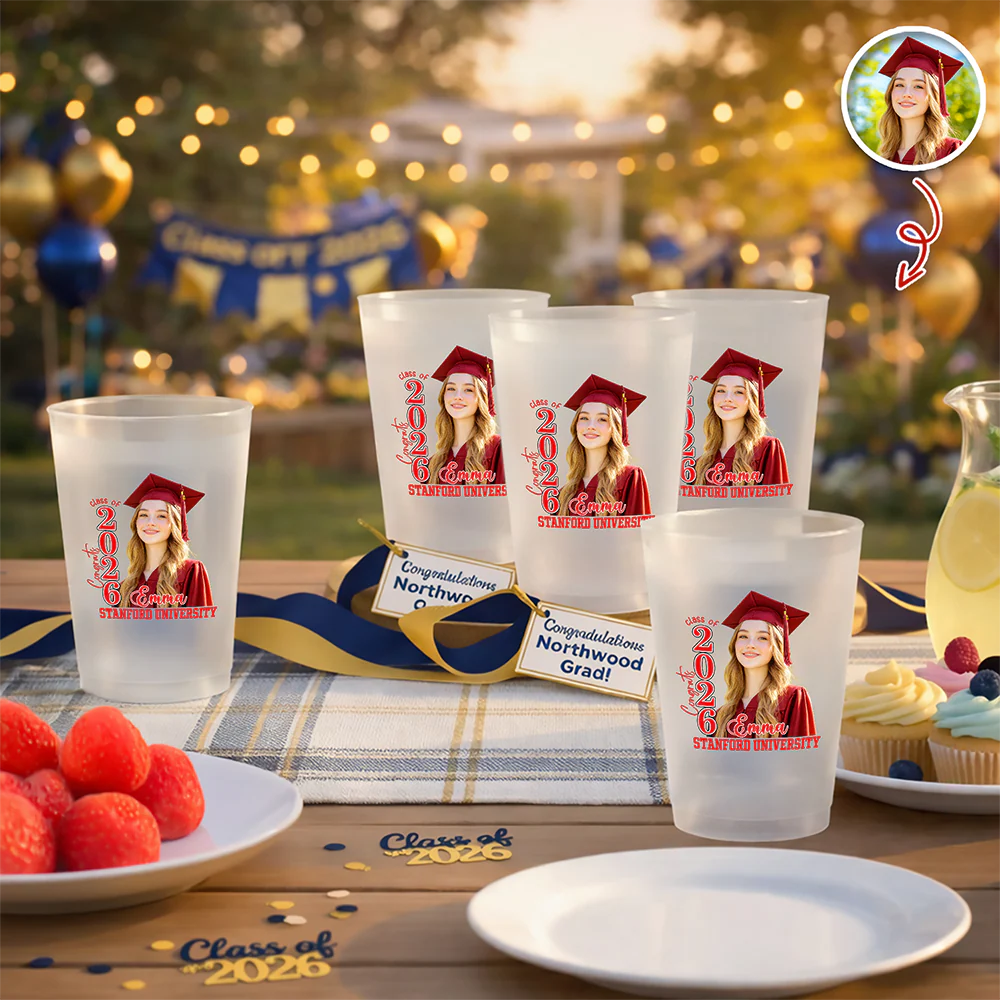 Custom Photo Class Of 2026 Graduation Cups For Party HA75 921138 - Image 2