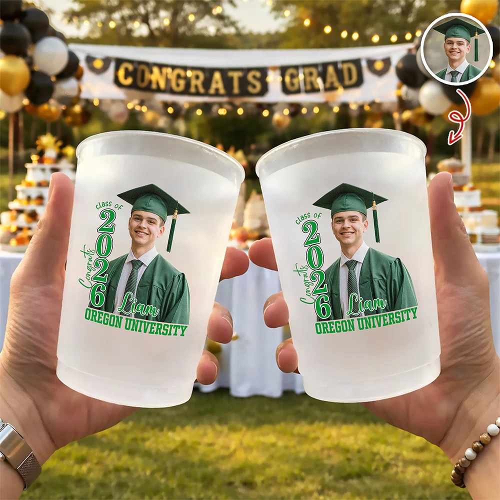 Custom Photo Class Of 2026 Graduation Cups For Party HA75 921138 - Image 3