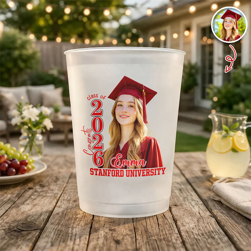Custom Photo Class Of 2026 Graduation Cups For Party HA75 921138 - Image 4