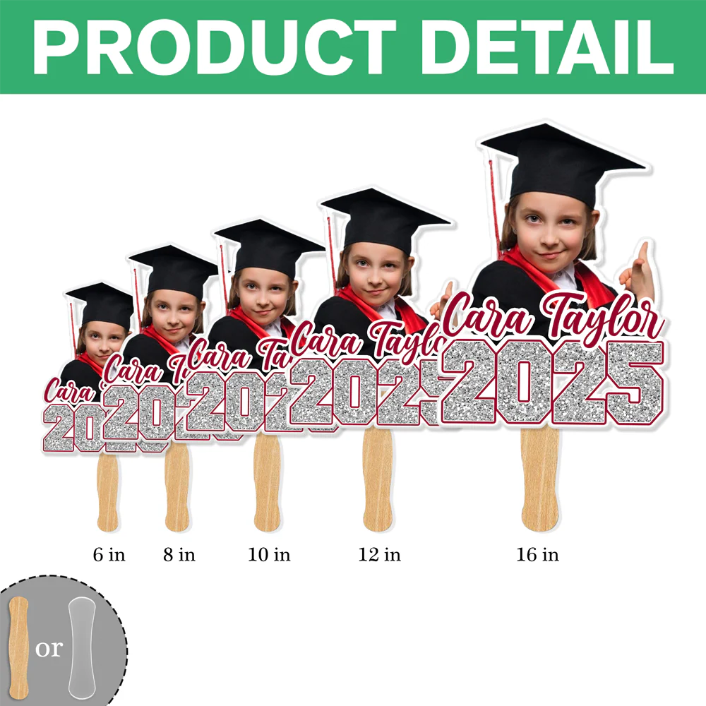 Custom Photo Class of 2026 Graduation Face Fans Graduation Party Decor Gift HA75 892080 - Image 6