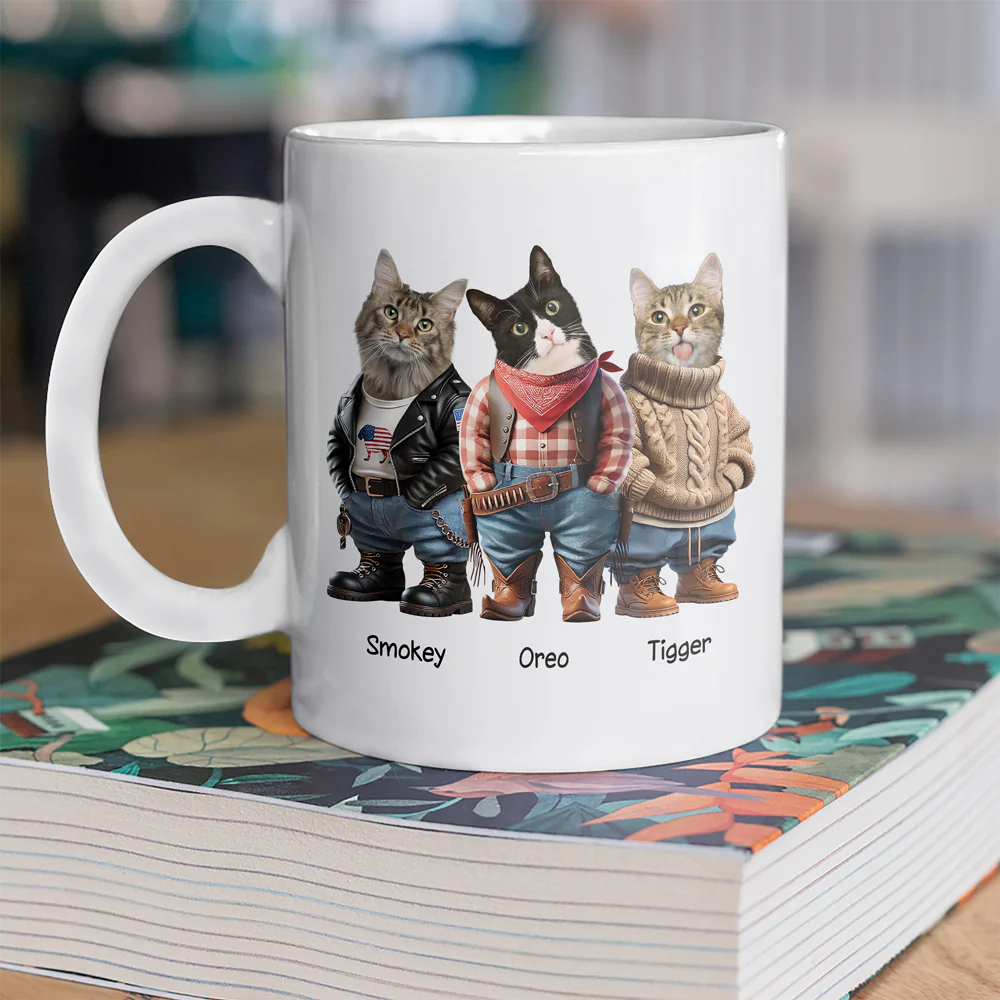 Custom Photo Cool Dog Cat Career Uniforms White Mug For Pet Lovers HA75 891952 - Image 5