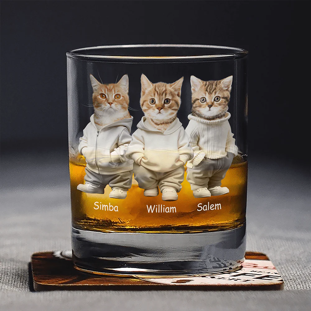 Custom Photo Cool Dog, Cat Print Rock Glass Gift For Dog Cat Pet Lover HA75 891844