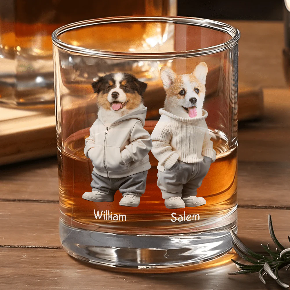 Custom Photo Cool Dog, Cat Print Rock Glass Gift For Dog Cat Pet Lover HA75 891844 - Image 2