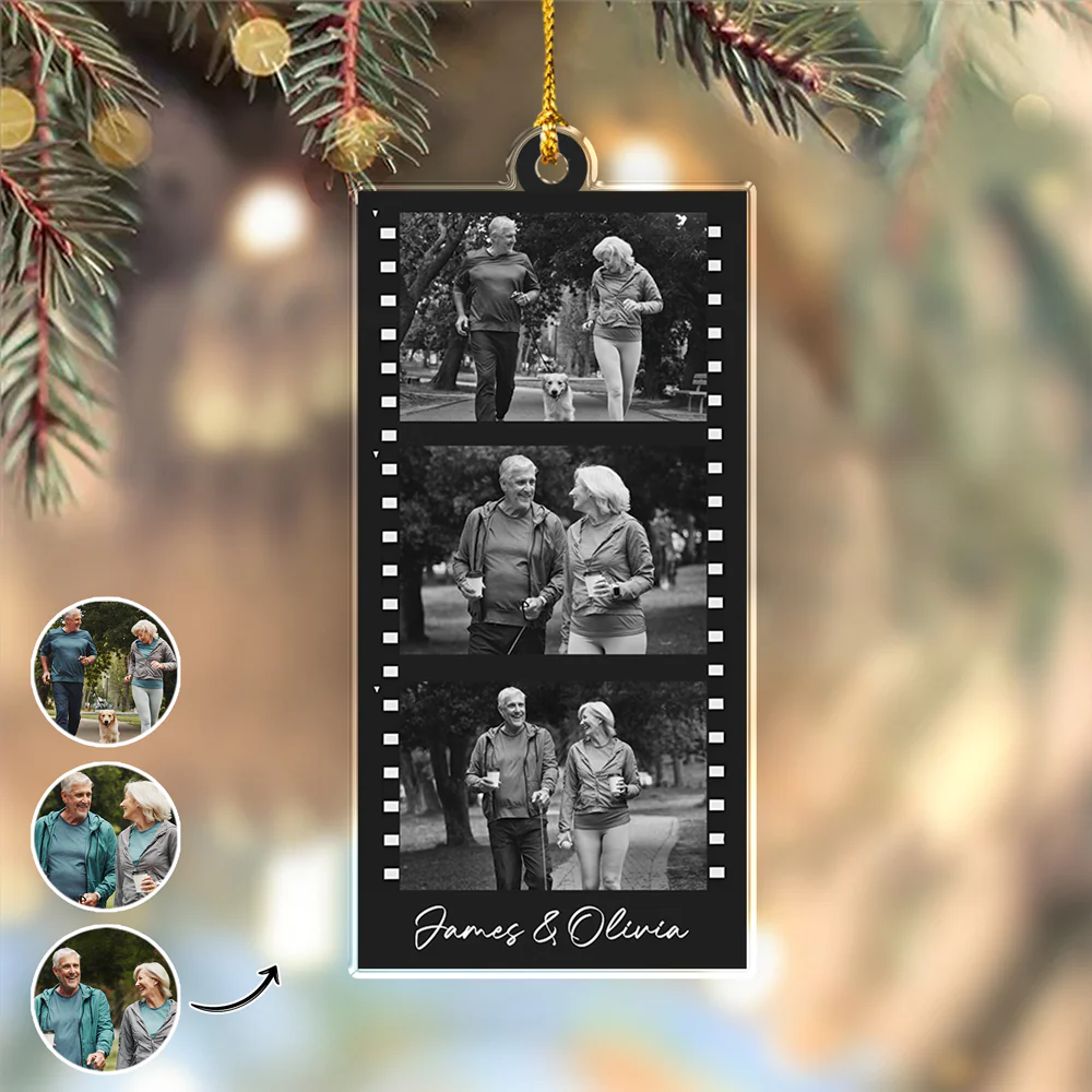 Custom Photo Couple Strip Acrylic Ornament Couple Gift HA75 897582 - Image 6