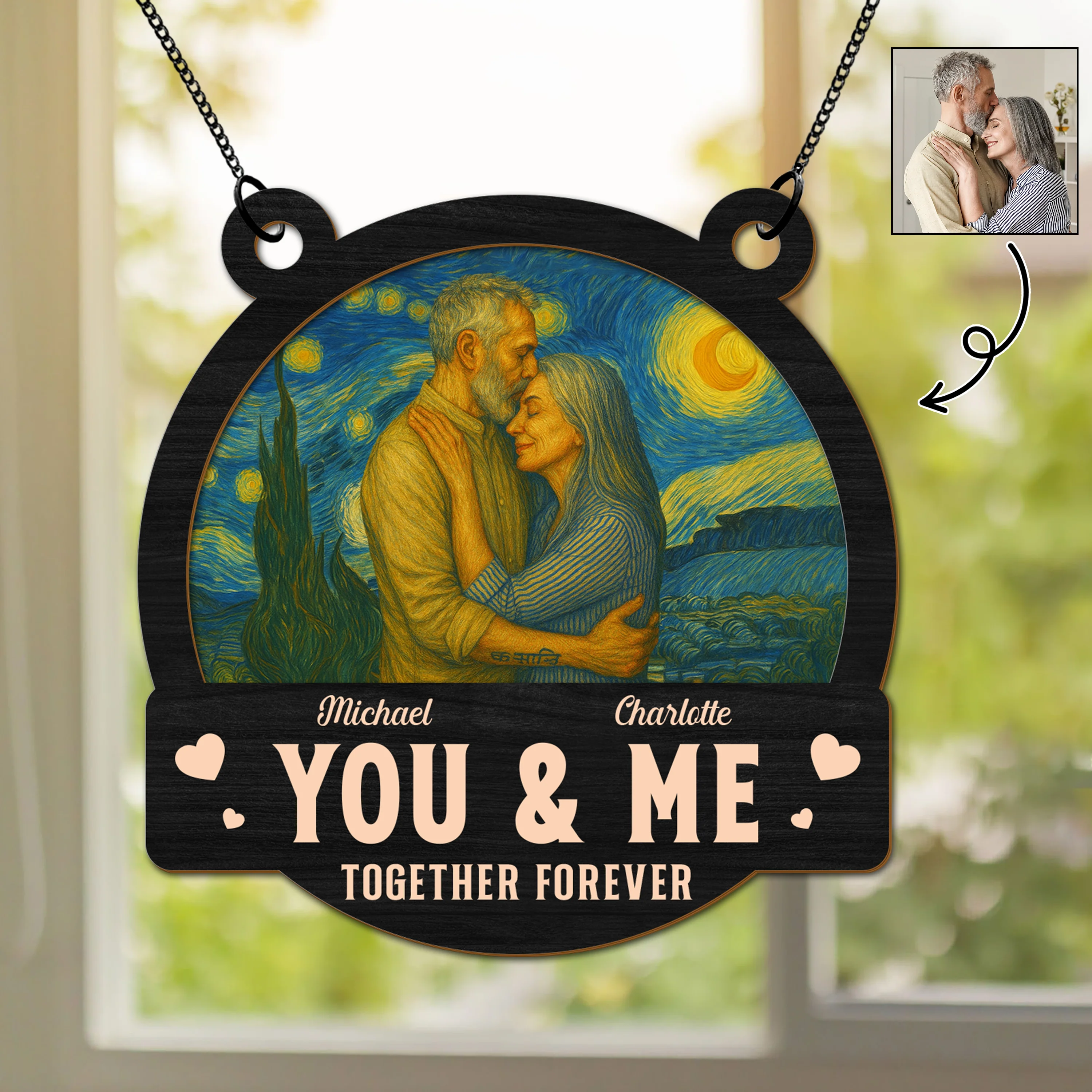 Custom Photo Couple You & Me, We Got This Personalized Suncatcher HA75 897186 - Image 2