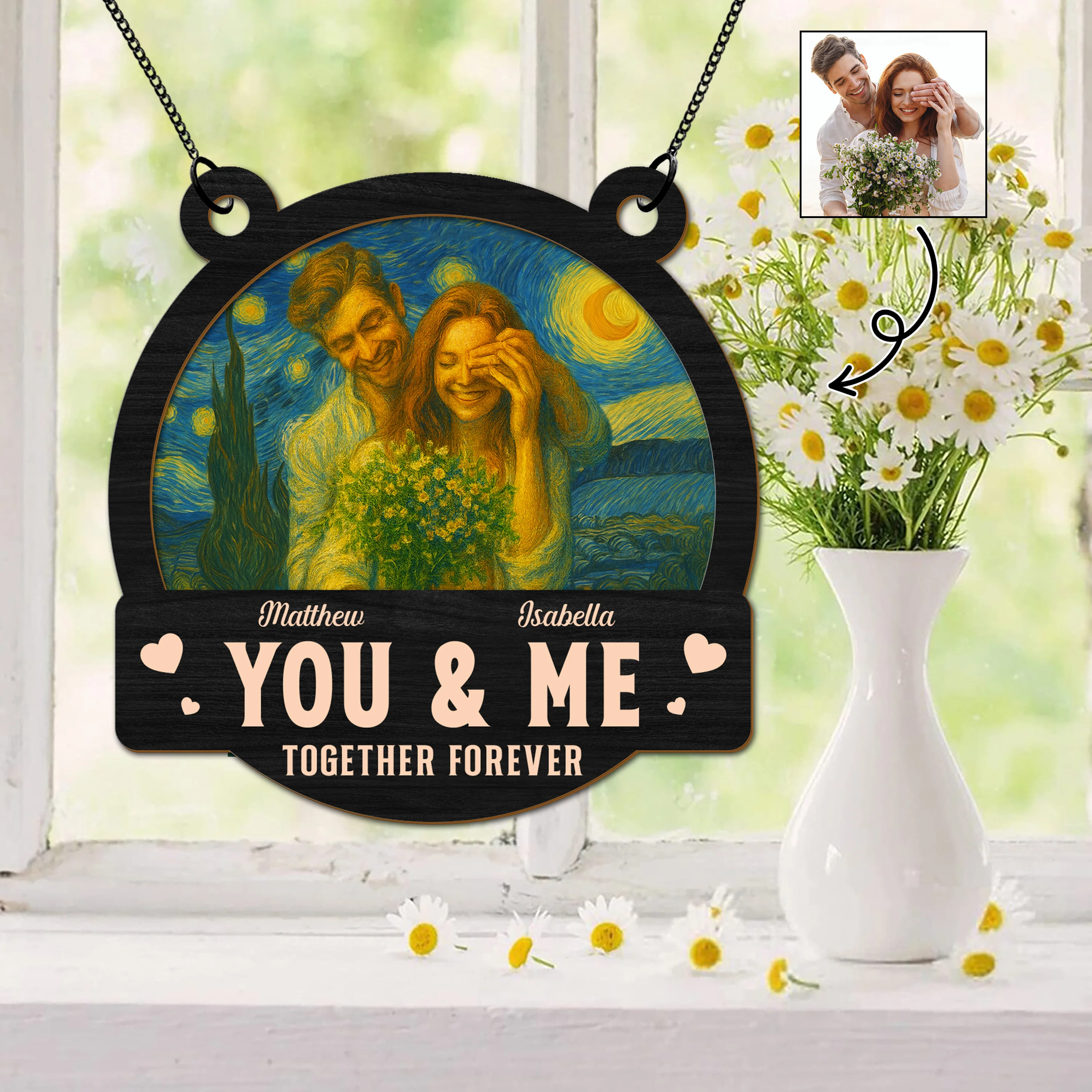 Custom Photo Couple You & Me, We Got This Personalized Suncatcher HA75 897186 - Image 3