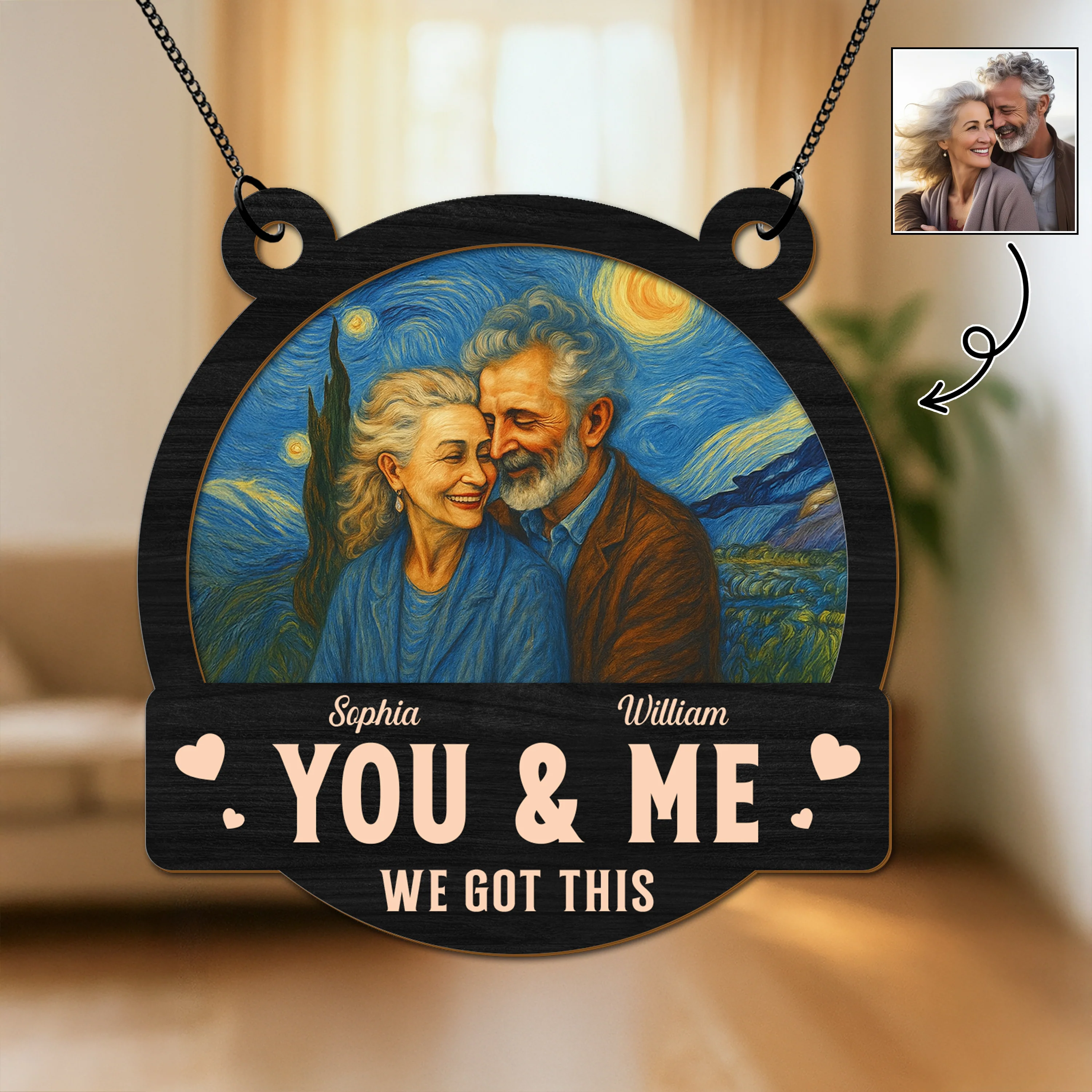 Custom Photo Couple You & Me, We Got This Personalized Suncatcher HA75 897186 - Image 4
