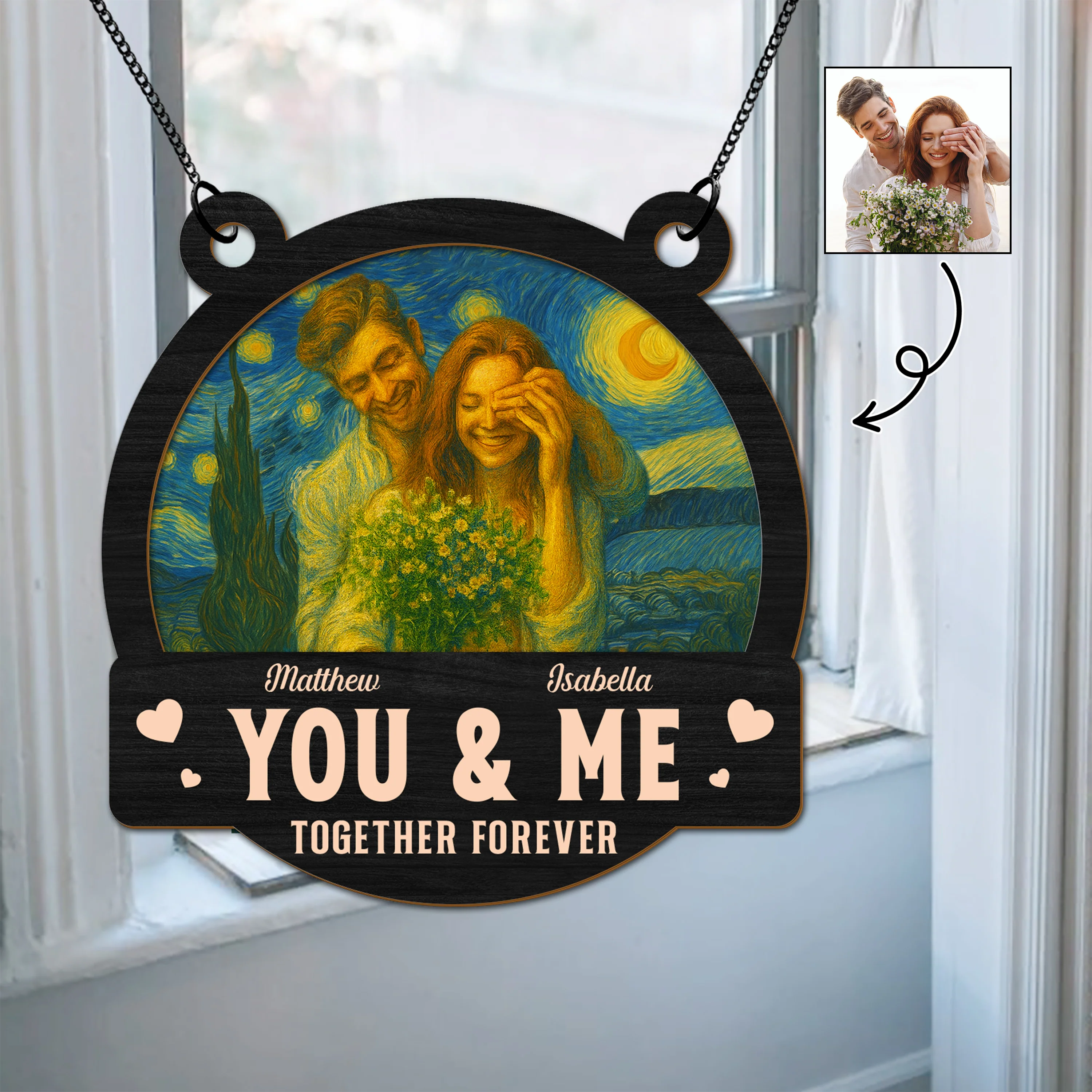Custom Photo Couple You & Me, We Got This Personalized Suncatcher HA75 897186 - Image 5