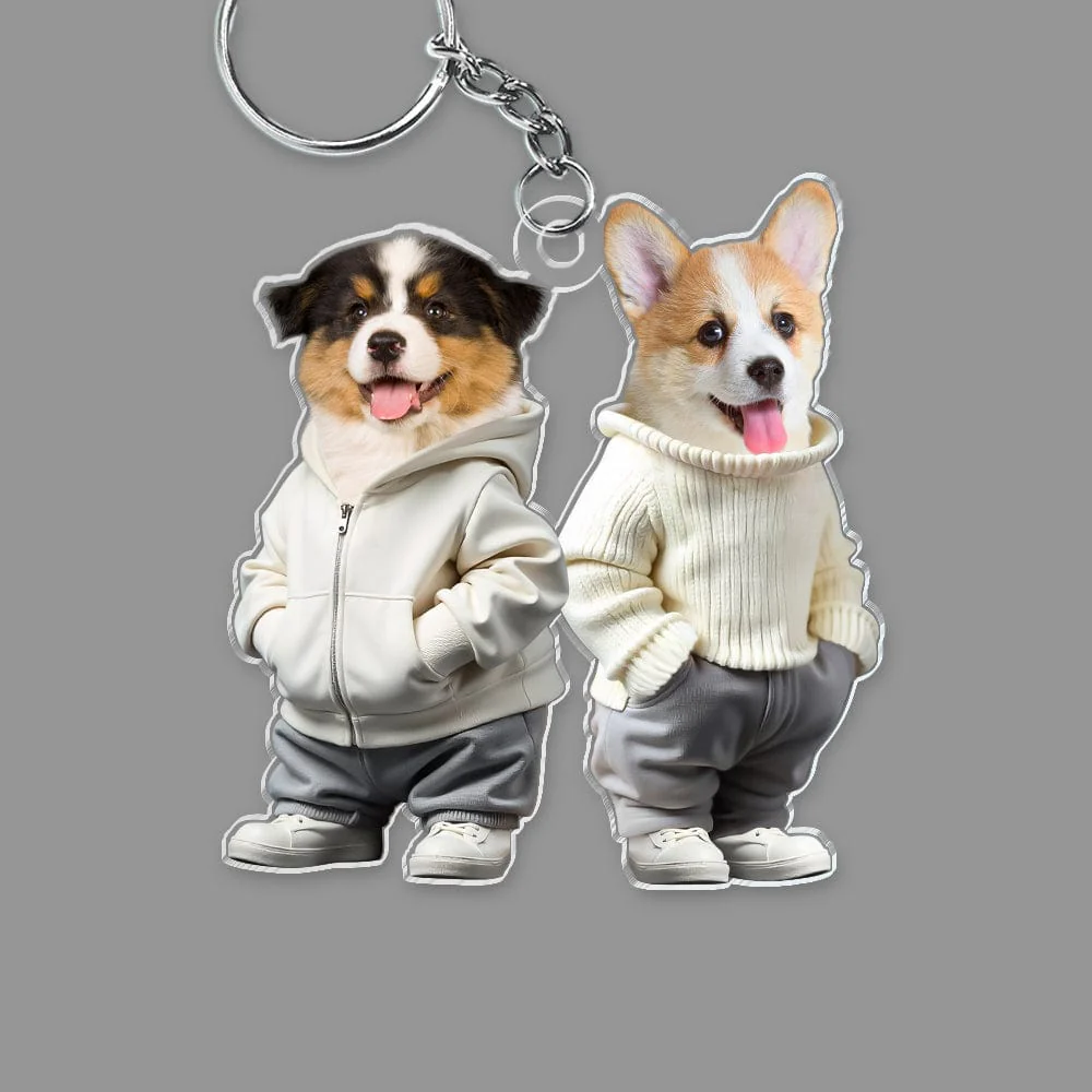 Custom Photo Cute Dog Cat Acrylic Keychain Gift For Dog Cat Pet Lover HA75 891850 - Image 5