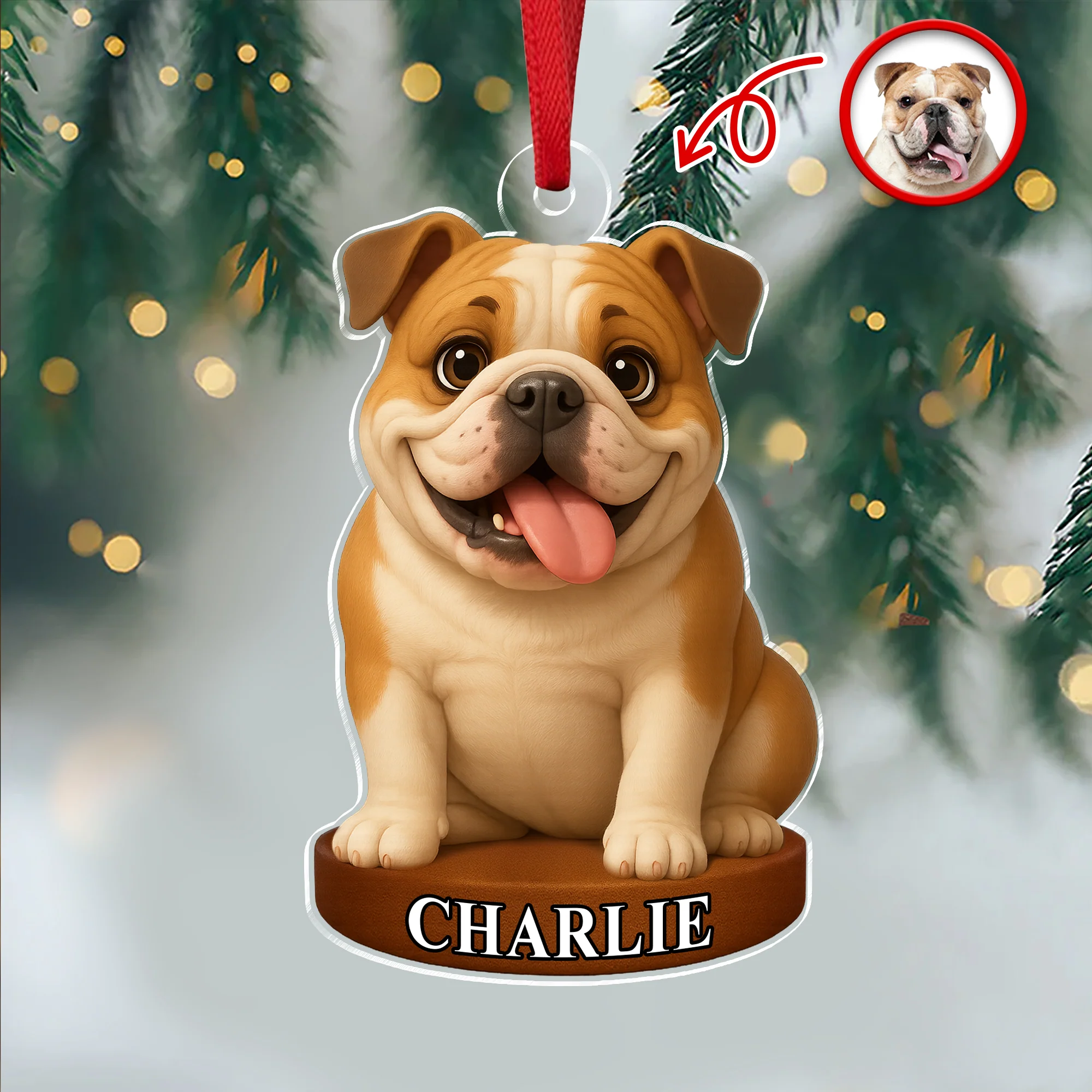 Custom Photo Dog 3D Effect Figure Art Acrylic Ornament Gifts For Dog Cat Lovers HA75 897434 - Image 2
