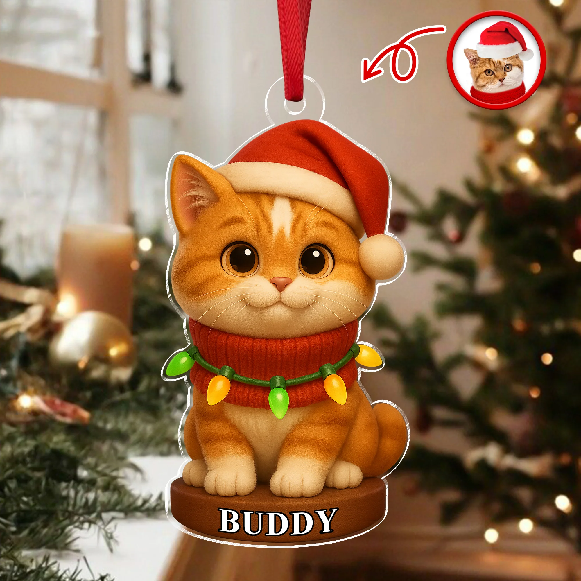 Custom Photo Dog 3D Effect Figure Art Acrylic Ornament Gifts For Dog Cat Lovers HA75 897434 - Image 3