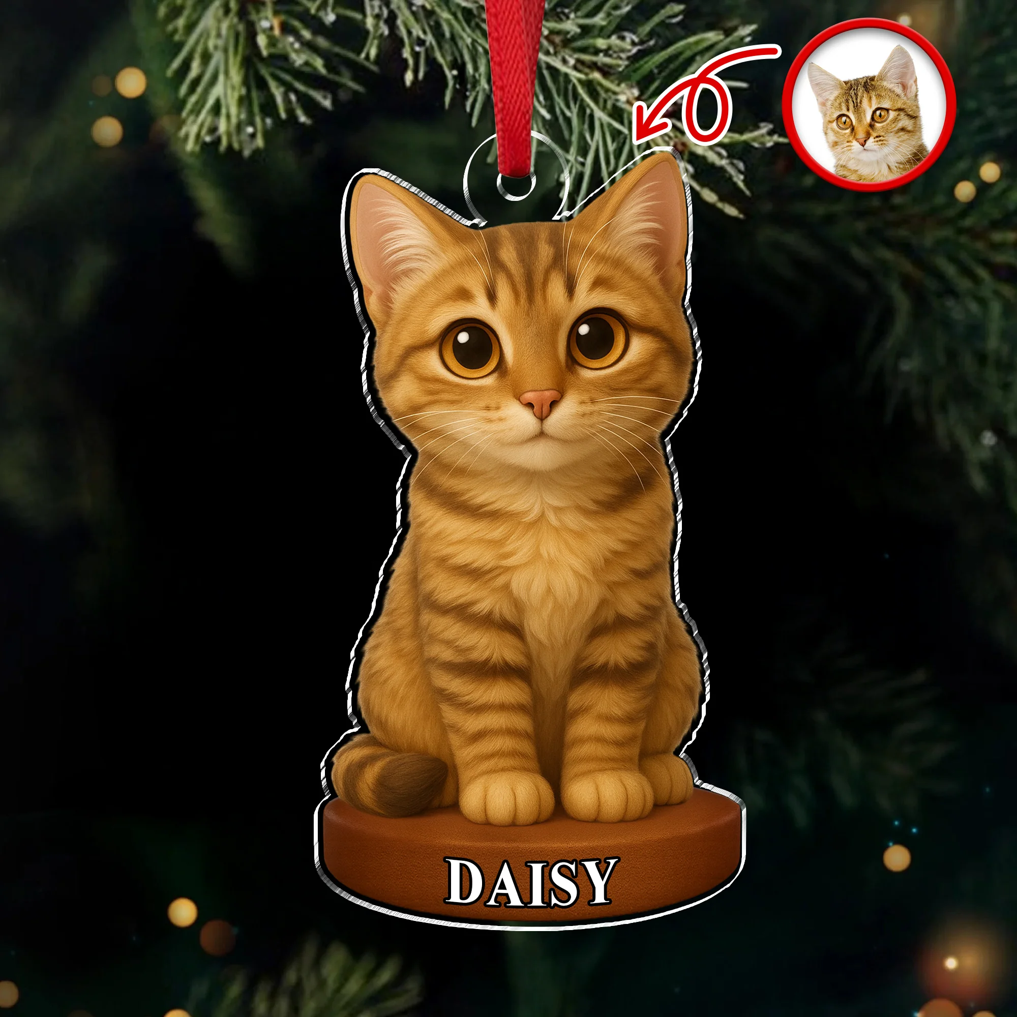 Custom Photo Dog 3D Effect Figure Art Acrylic Ornament Gifts For Dog Cat Lovers HA75 897434 - Image 5