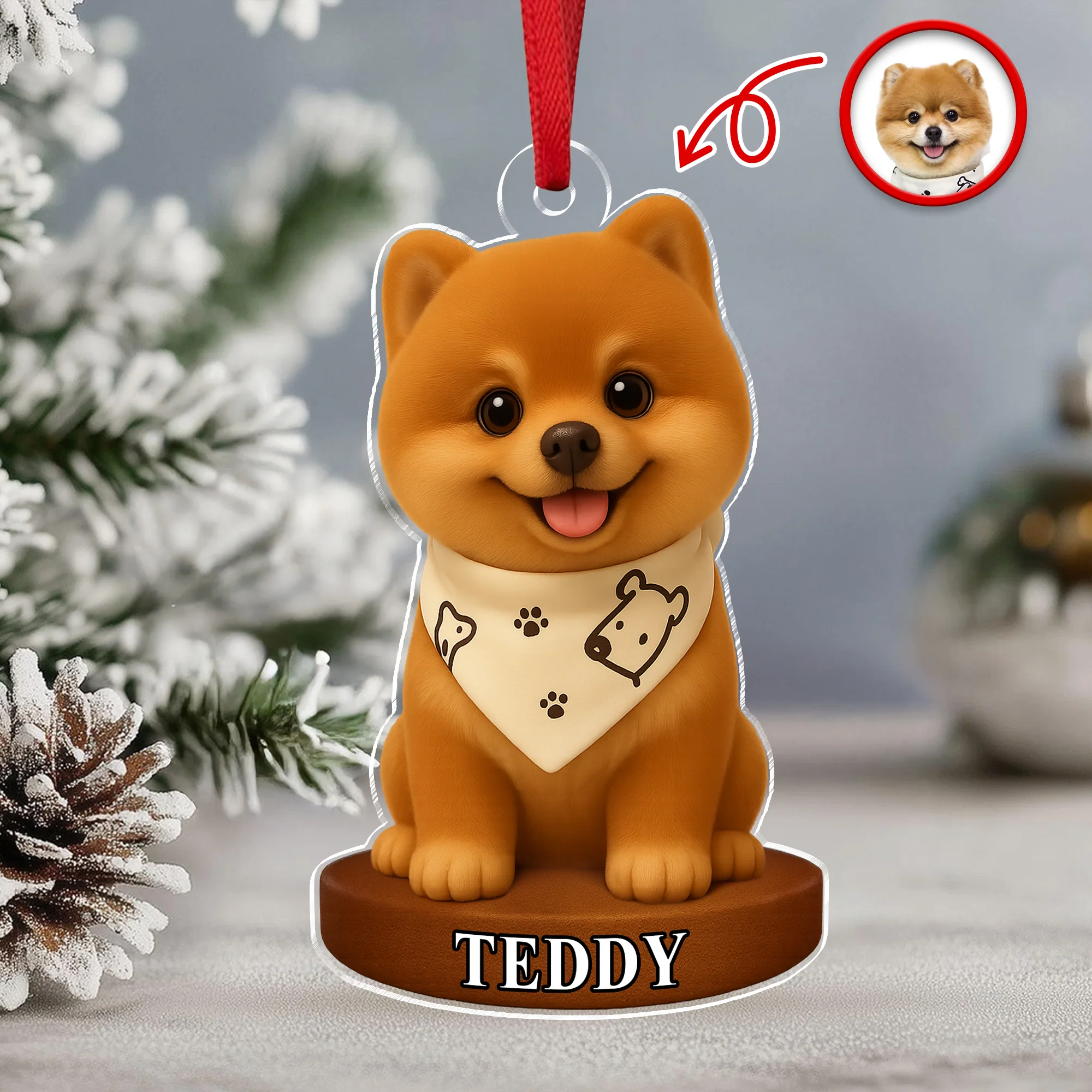 Custom Photo Dog 3D Effect Figure Art Acrylic Ornament Gifts For Dog Cat Lovers HA75 897434 - Image 8