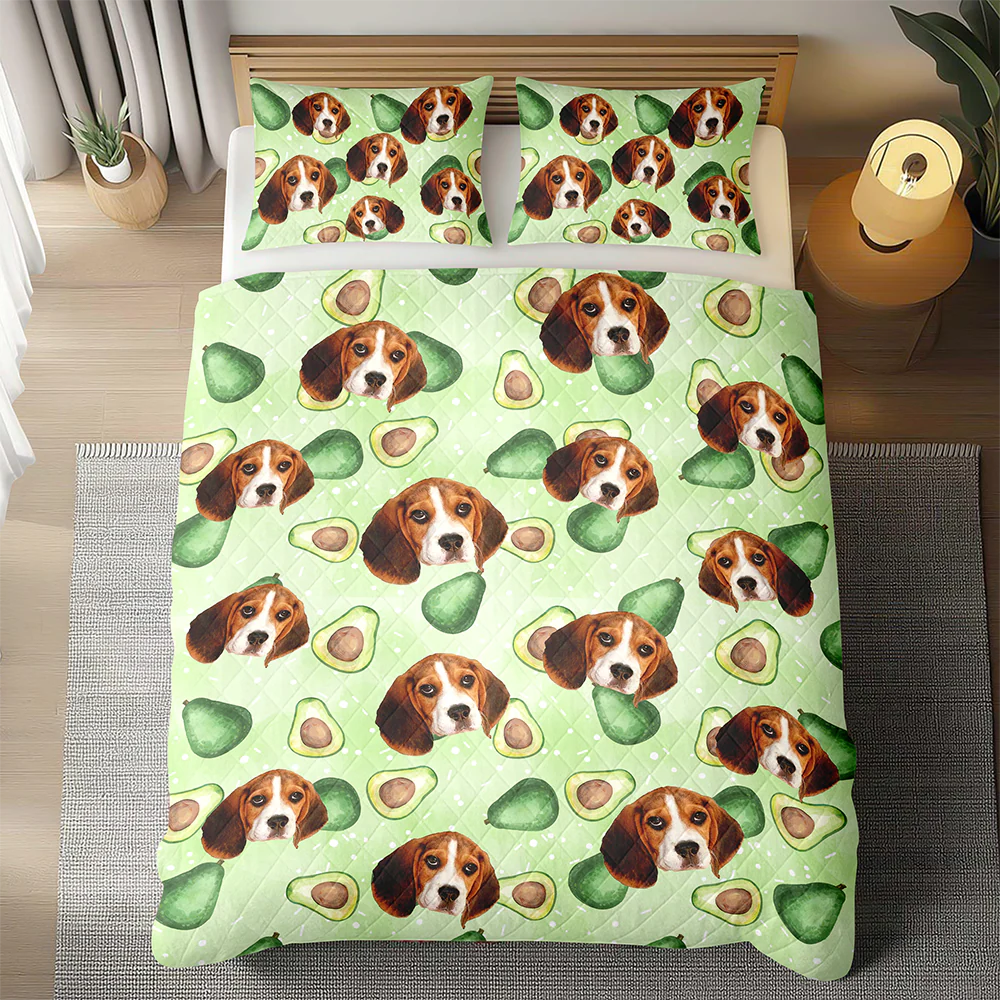 Custom Photo Dog Cat Color Quilt Bedding Set For Dog Cat Pet Lovers HA75 898242 - Image 5