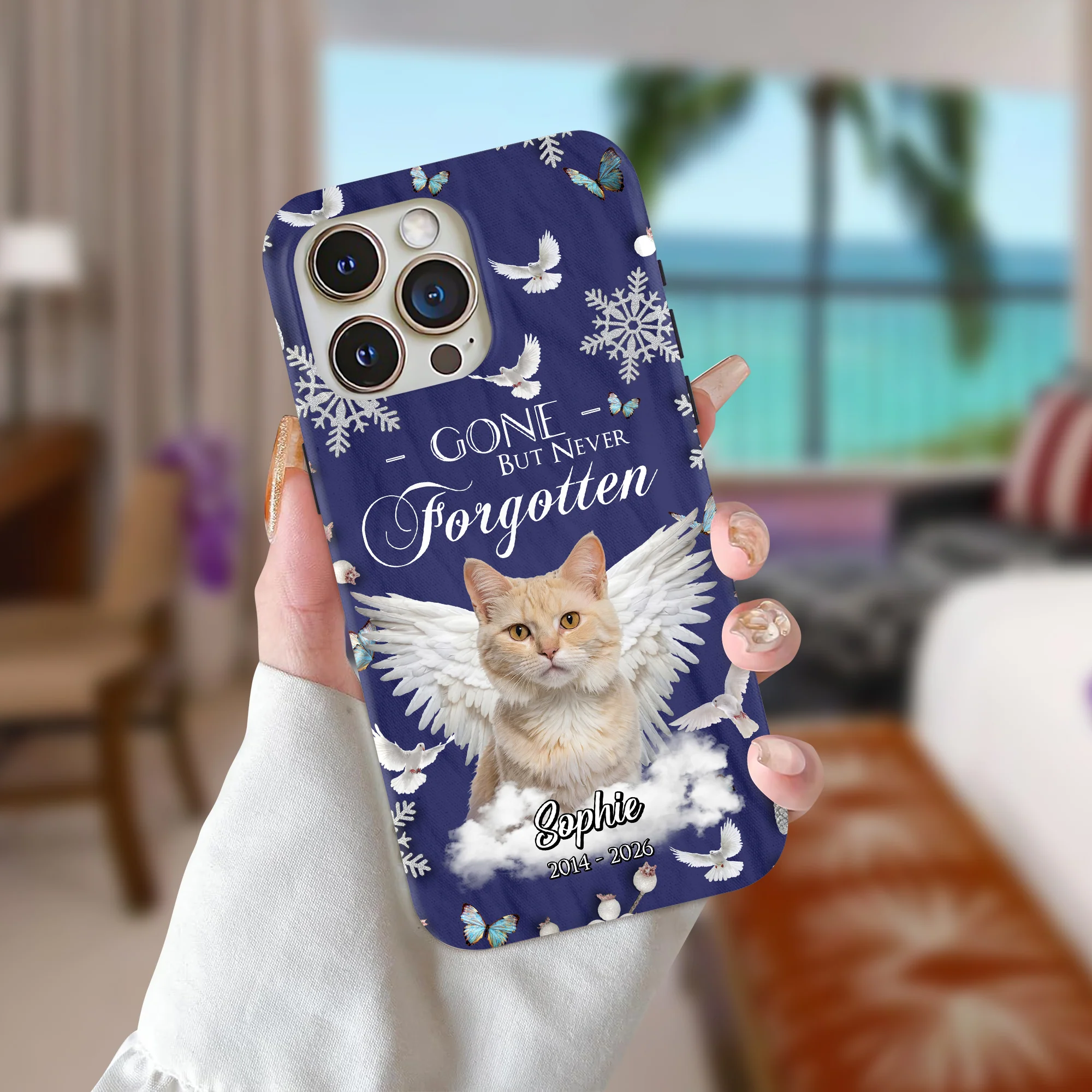 Custom Photo Dog Cat Gone But Never Forgotten Memorial Phone Case HA75 920550 - Image 4
