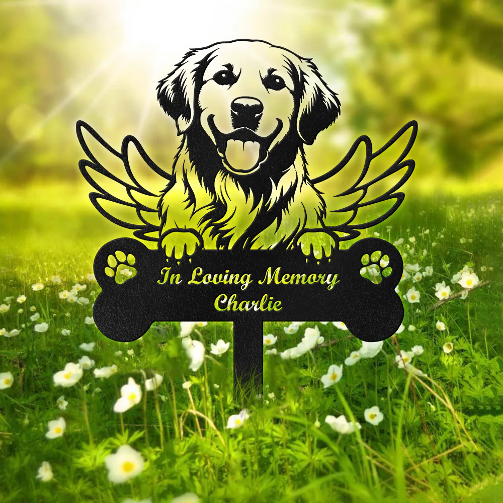 Custom Photo Dog Cat Memorial Stake Sign HA75 920024 - Image 2