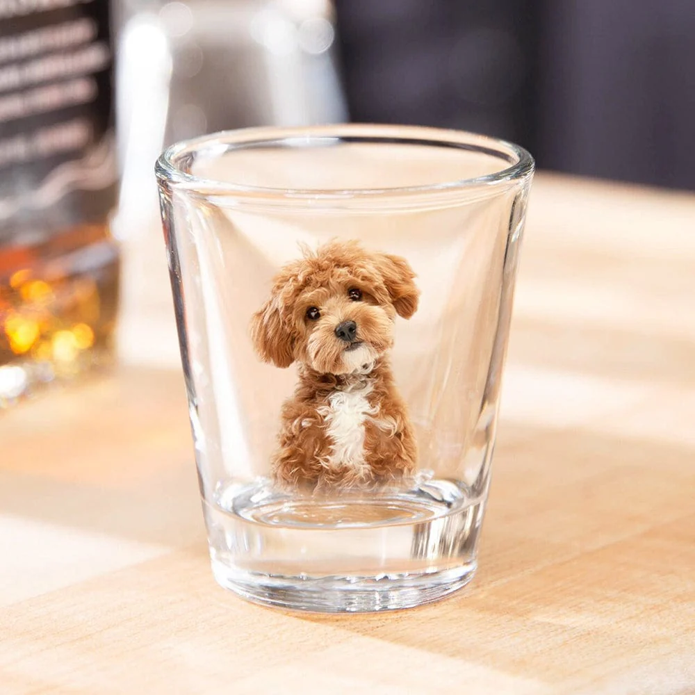 Custom Photo Dog, Cat Print Shot Glass HA75 891774 - Image 3
