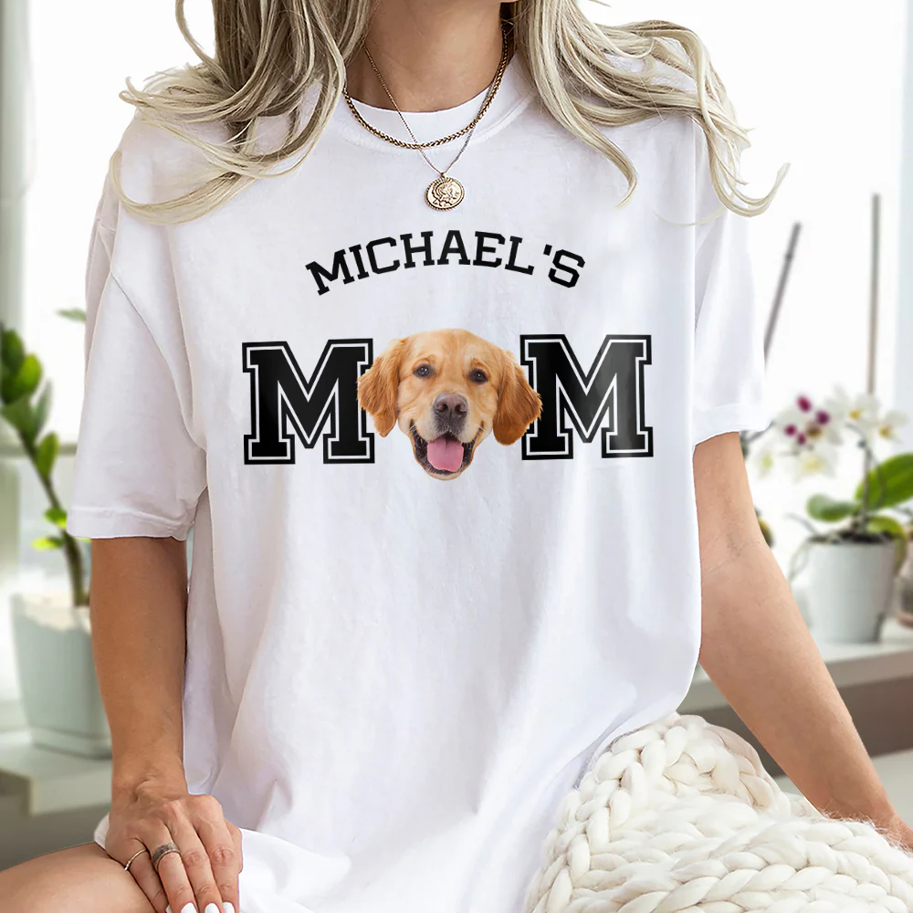 Custom Photo Dog - Dog's Dad, Dog's Mom Bright Shirt HA75 892474 - Image 3