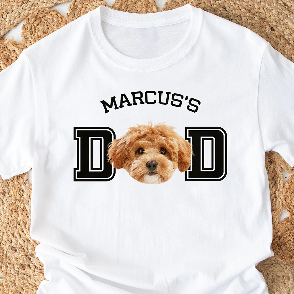 Custom Photo Dog - Dog's Dad, Dog's Mom Bright Shirt HA75 892474 - Image 6