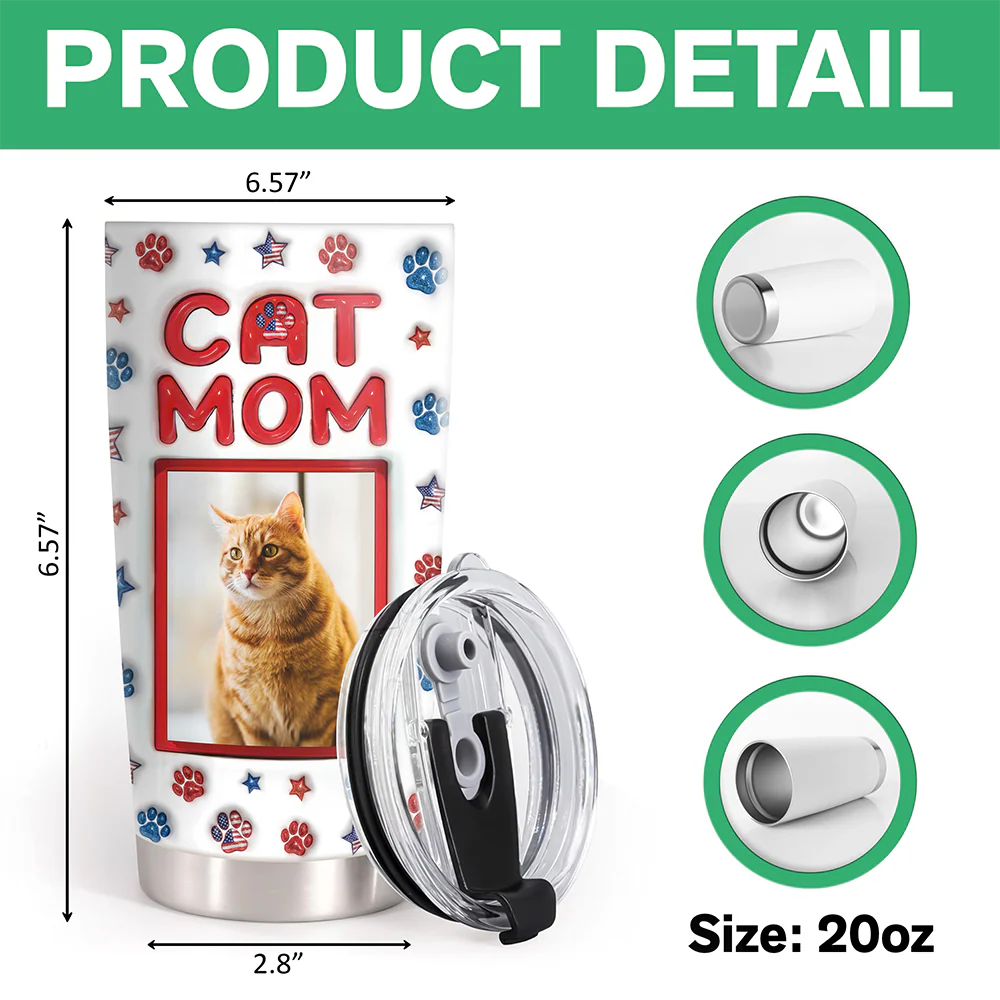 Custom Photo Dog Personalized 3D Inflated Effect Fat Tumbler Gift for Dog Lovers HA75 920402 - Image 7