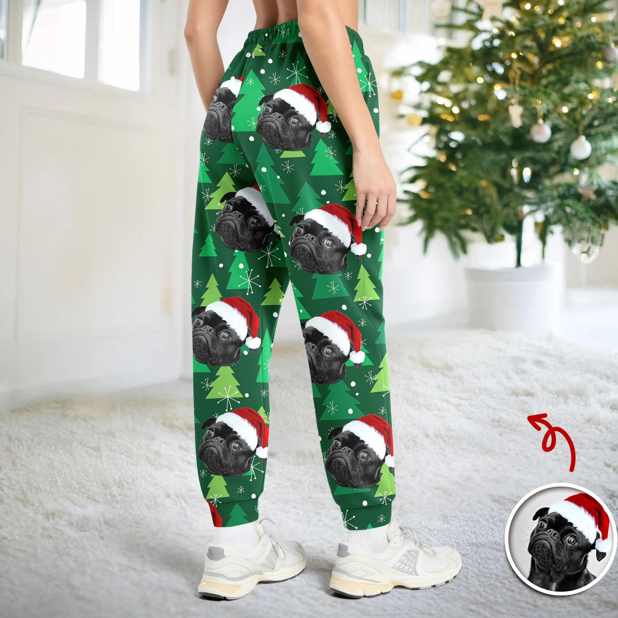 Custom Photo Dog Personalized Christmas Sweatpants HA75 892982 - Image 4
