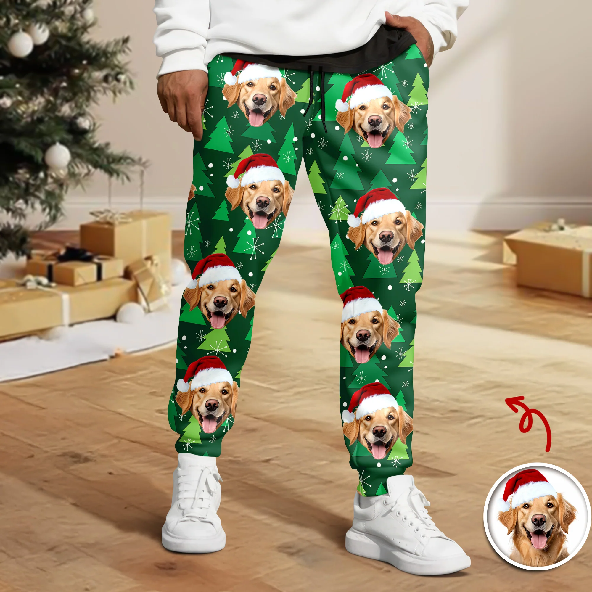 Custom Photo Dog Personalized Christmas Sweatpants HA75 892982 - Image 8