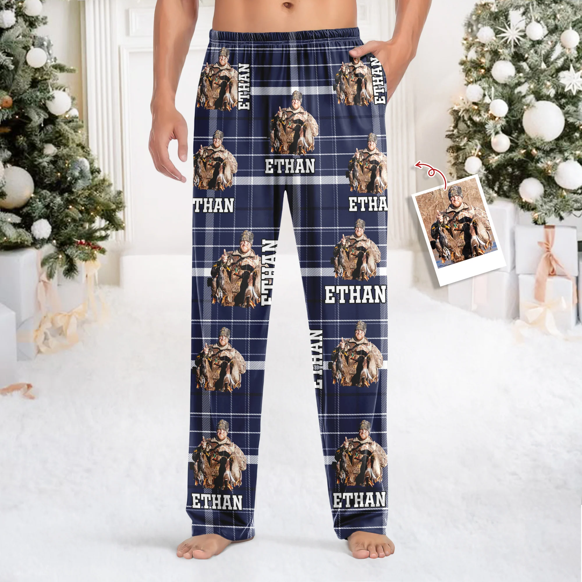 Custom Photo Duck Hunting Sweatpants Christmas Gift For Duck Hunters HA75 898264 - Image 3