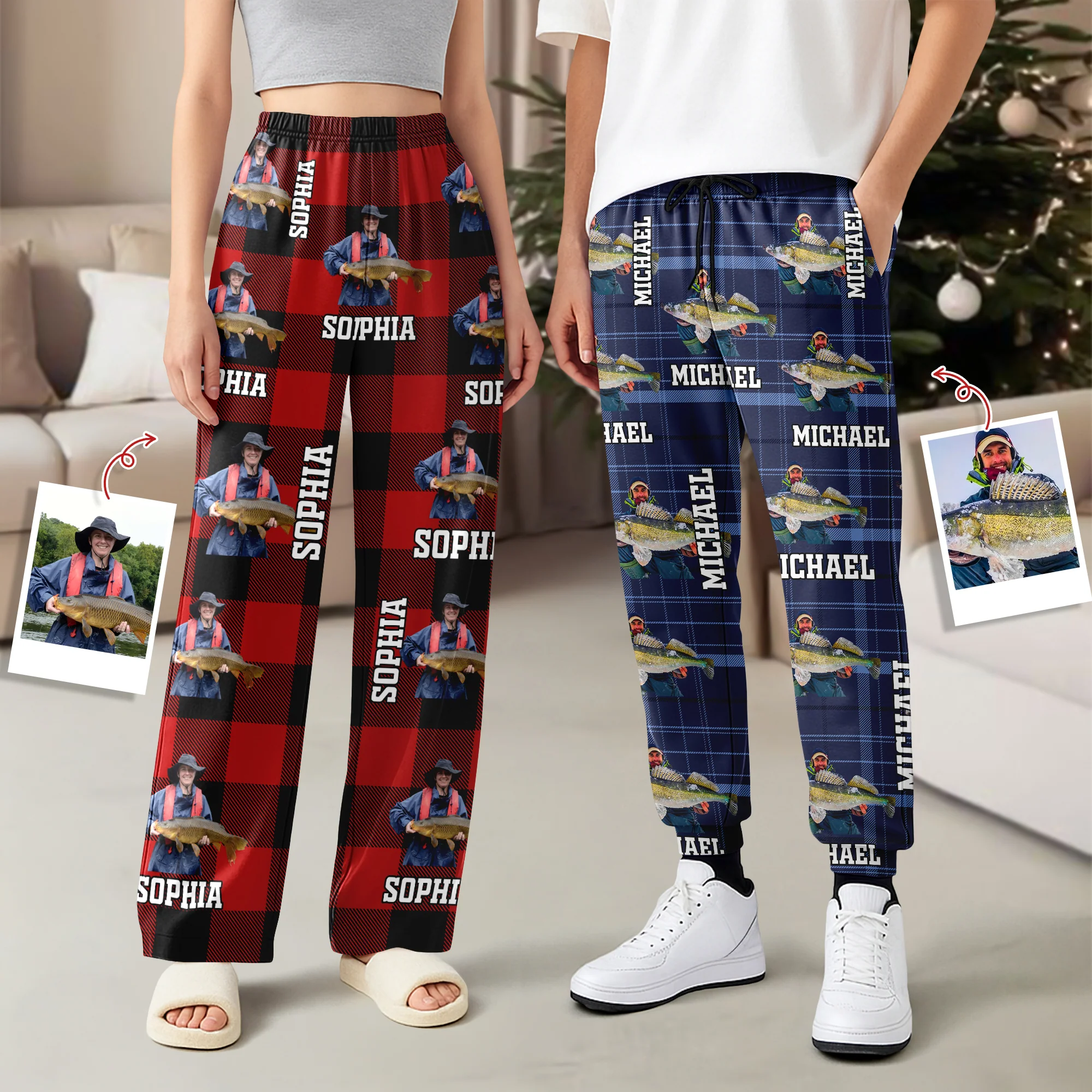 Custom Photo Fishing Sweatpants Christmas Gift For Fishing Lovers, Fisherman HA75 898262 - Image 4