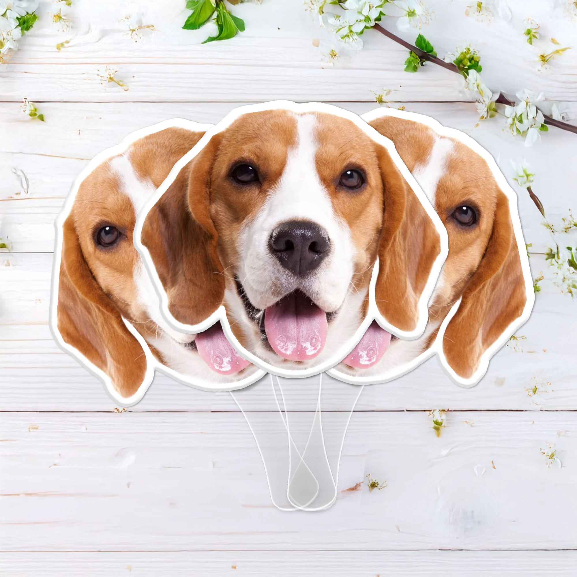 Custom Photo Funny Dog - Big Head Photo Face Fan HA75 892018 - Image 4