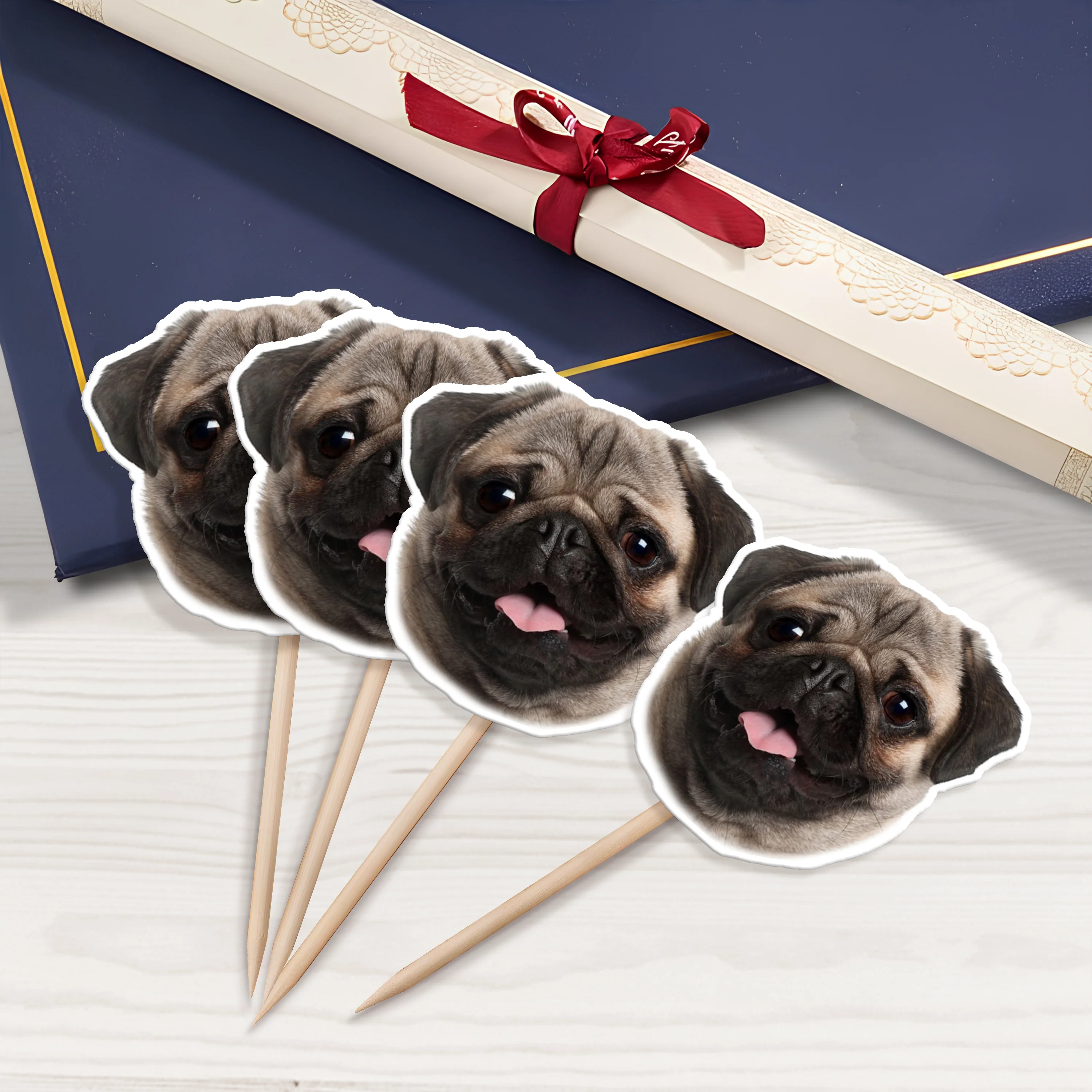 Custom Photo Funny Dog Funny Personalized Decoration Cupcake Toppers HA75 891986 - Image 8