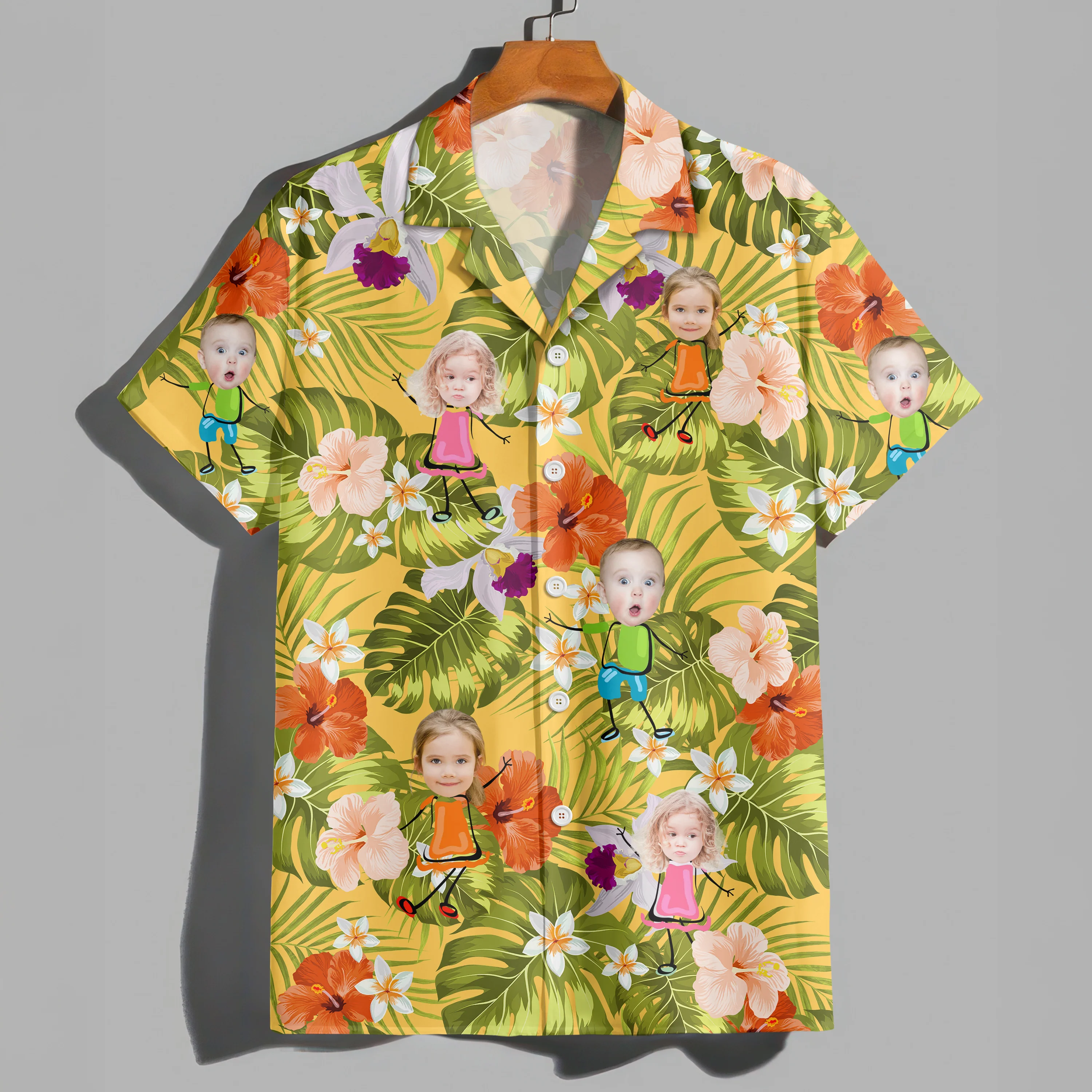 Custom Photo Funny Kids Personalized Hawaii Shirt Gift  For Family Members HA75 892082 - Image 6
