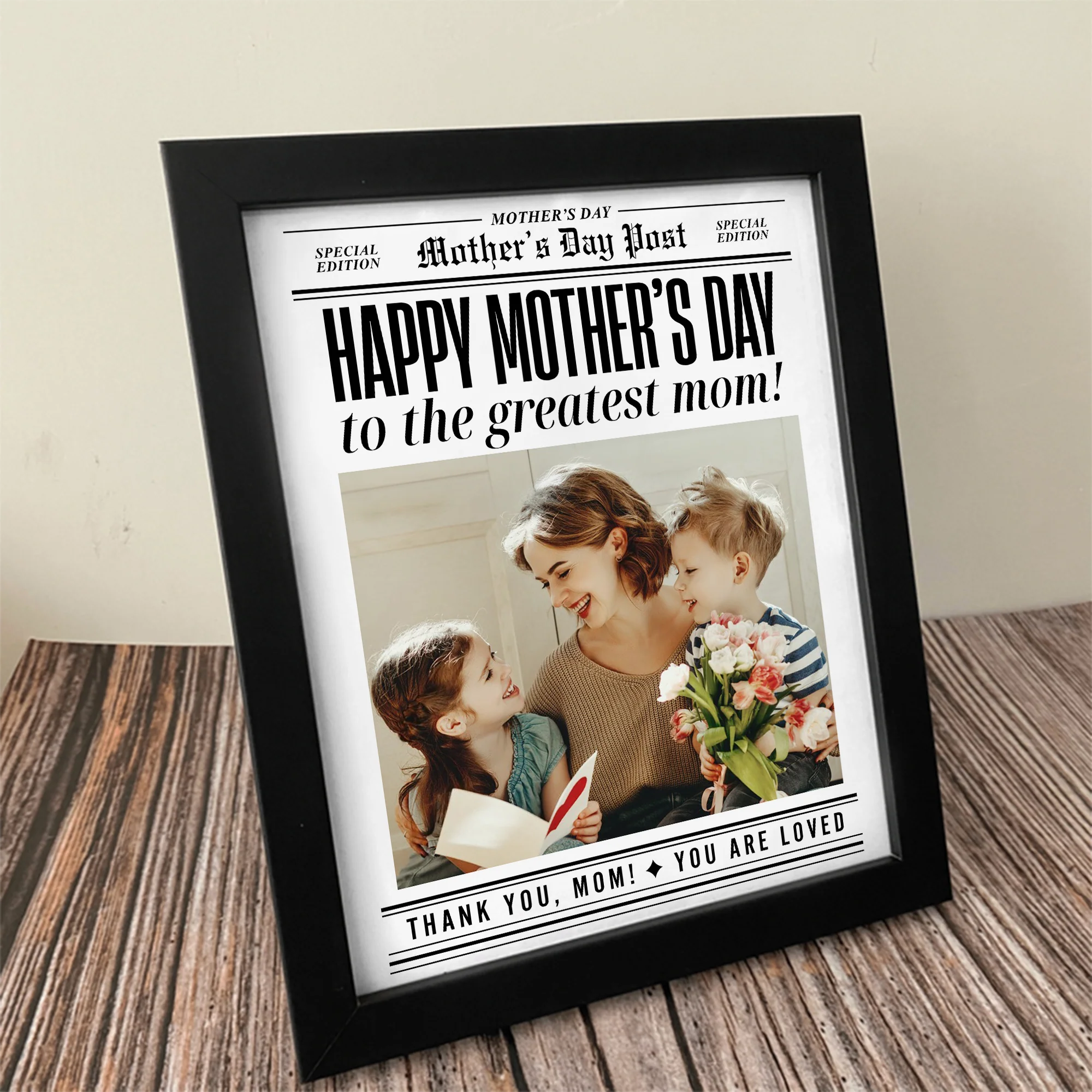 Custom Photo Happy Mother's Day To The Greatest Mom Picture Frame HA75 920686 - Image 2