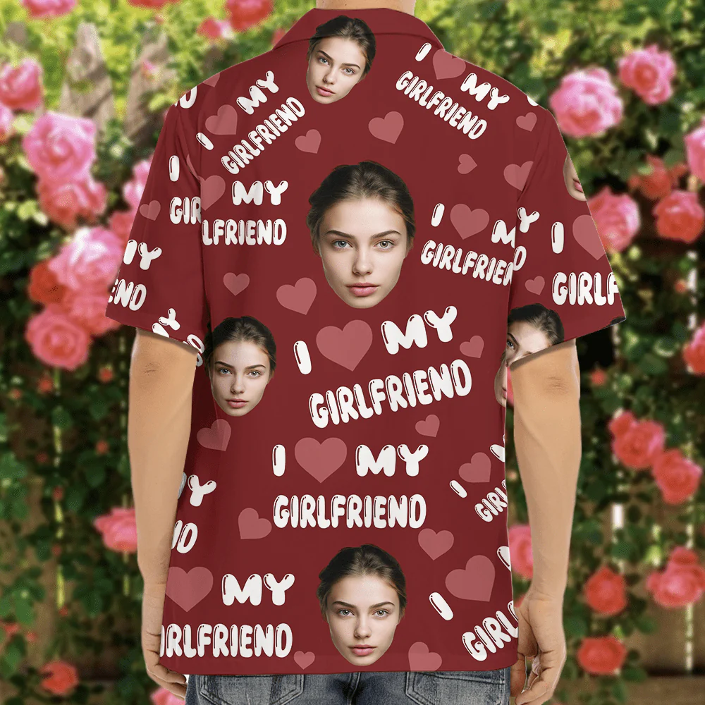 Custom Photo I Love My Wife/ Girlfriend/ Husband/ Boyfriend Hawai Shirt Valentine's Day, Anniversary Gift HA75 891826 - Image 2