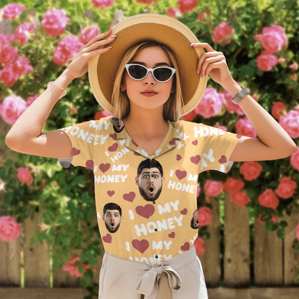 Custom Photo I Love My Wife/ Girlfriend/ Husband/ Boyfriend Hawai Shirt Valentine's Day, Anniversary Gift HA75 891826 - Image 3