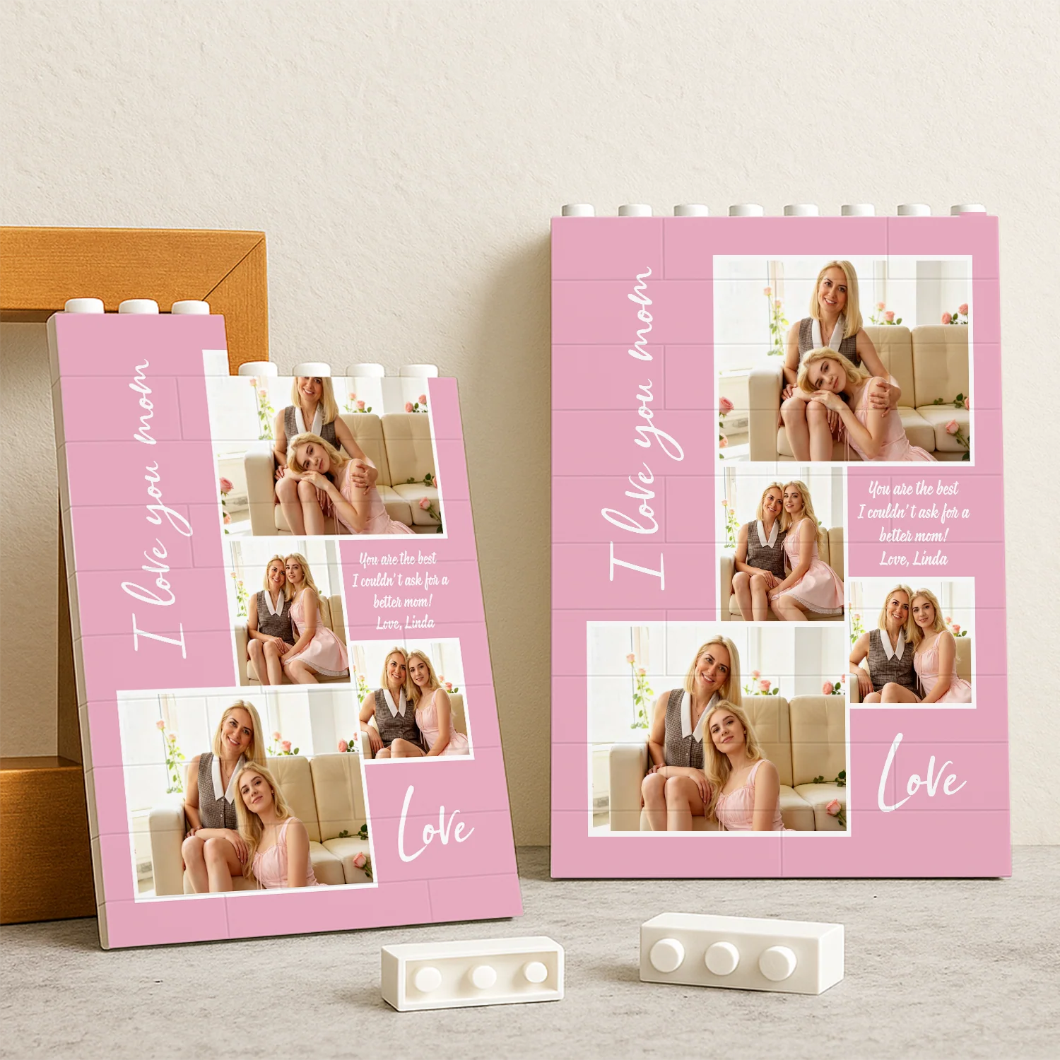 Custom Photo I Love You Mom Building Brick Blocks Mother's Day Gift HA75 920640 - Image 5