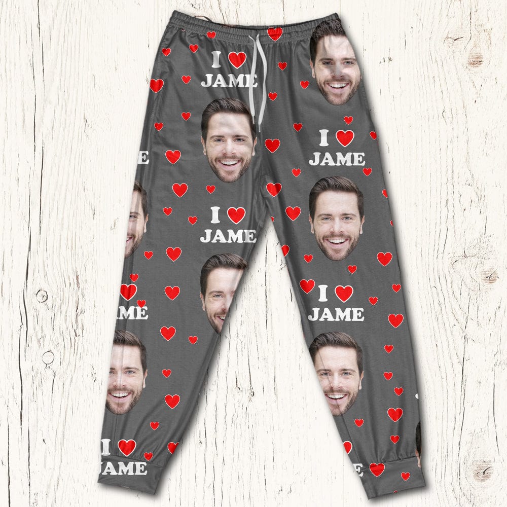 Custom Photo I Love You Sleepwear Couple Gift HA75 891258 - Image 4