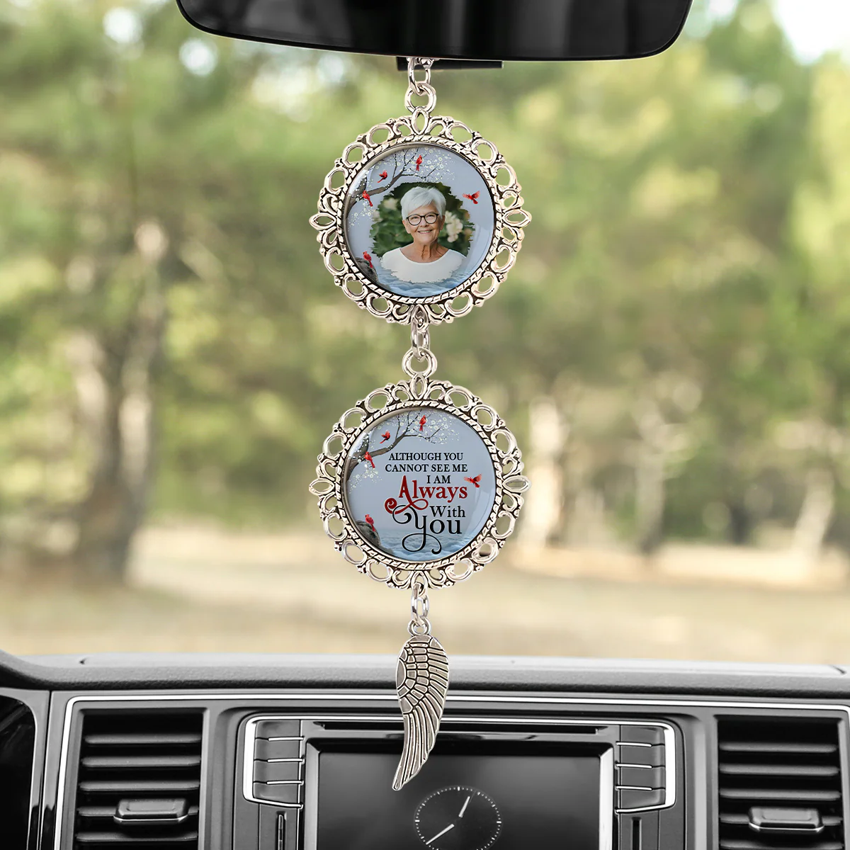 Custom Photo I'll Carry You Car Hanging Ornament With Charm Memorial Gift For Family HA75 891978 - Image 8