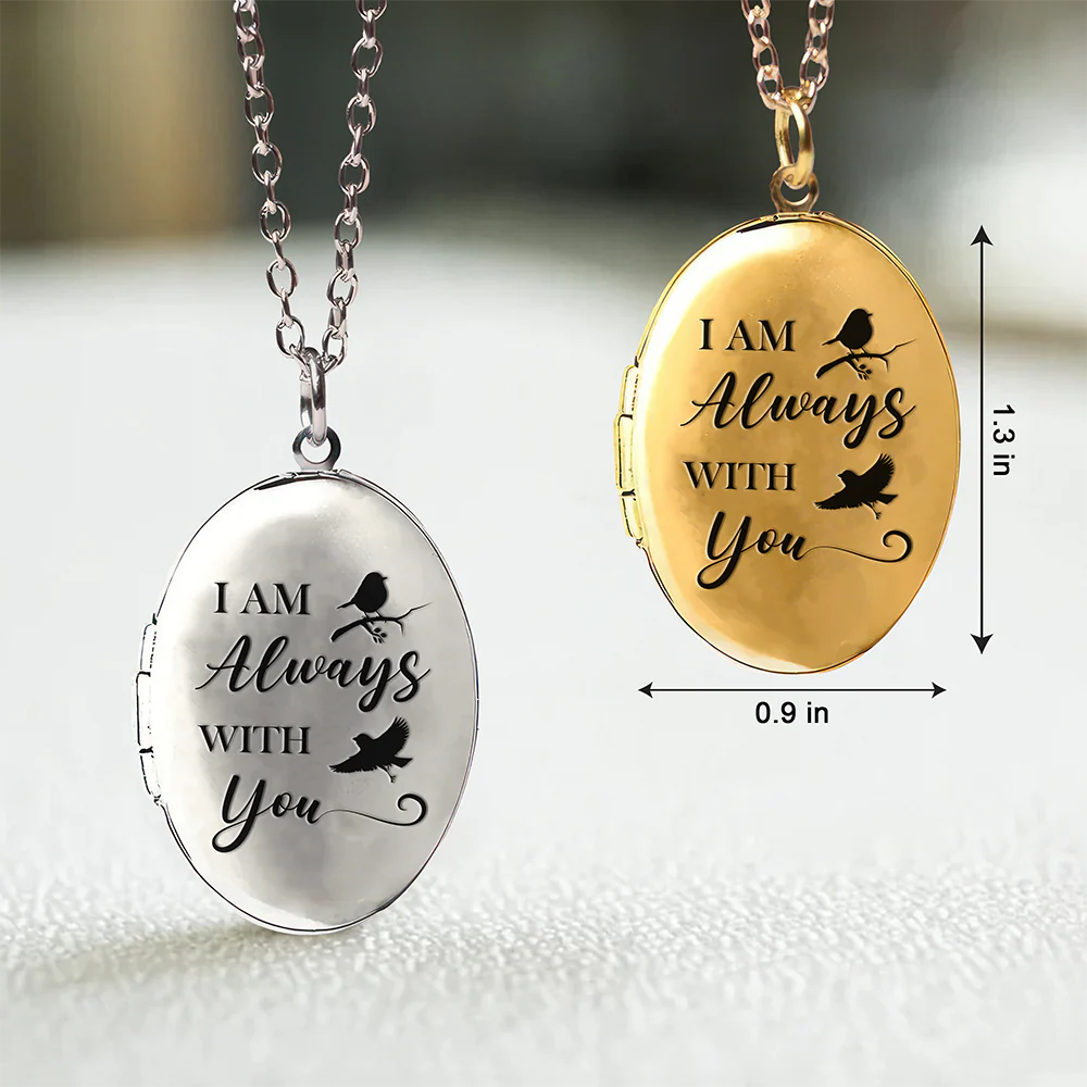 Custom Photo I'm Always With You Locket Necklace Memorial Gift HA75 892172 - Image 6