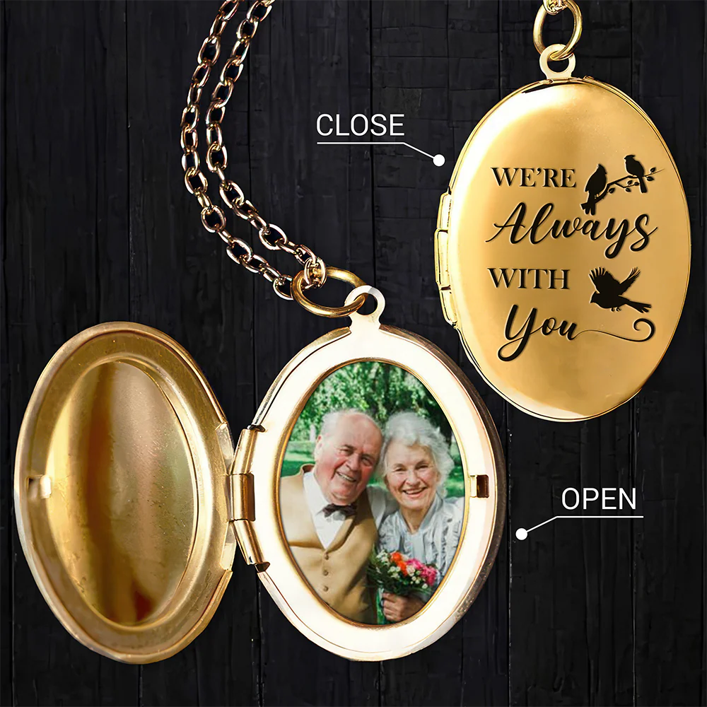 Custom Photo I'm Always With You Locket Necklace Memorial Gift HA75 892172 - Image 8