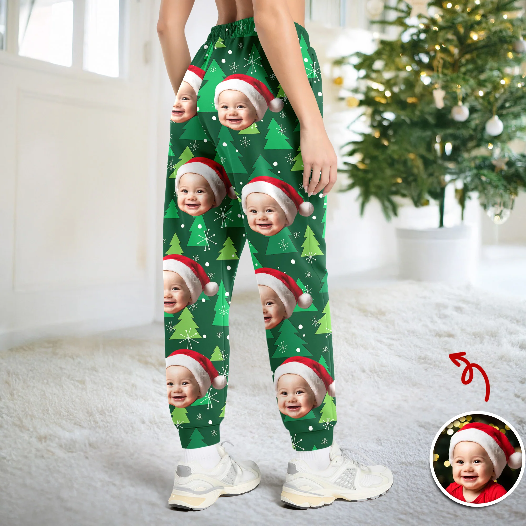Custom Photo Kid Family Personalized Christmas Sweatpants HA75 892980 - Image 4