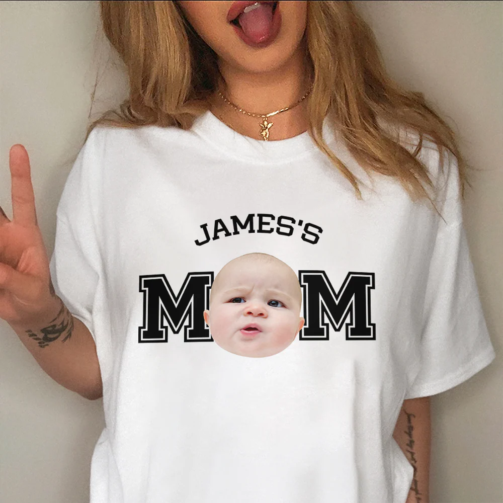 Custom Photo Kid - Kid's Dad, Kid's Mom Bright Shirt HA75 892470 - Image 4