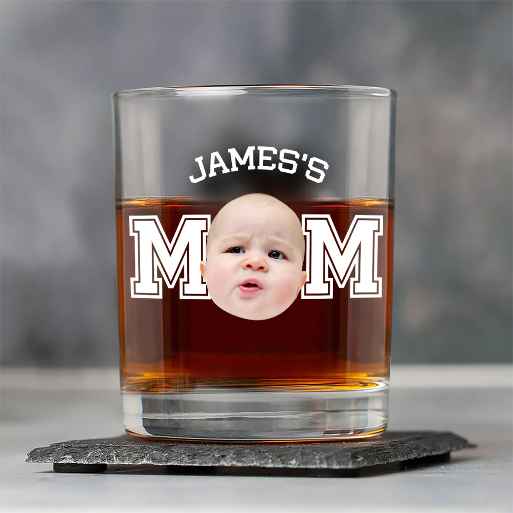 Custom Photo Kid - Kid's Dad, Mom Whiskey Glass HA75 892458 - Image 8